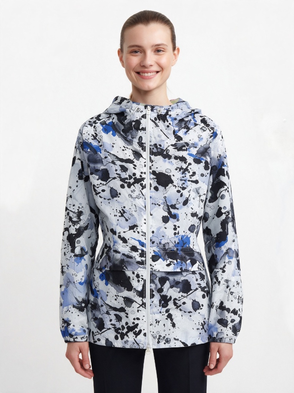 NORDSTROM ZELLE Travel Lite Windbreaker Hooded Anorak